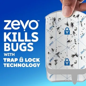 Zevo Flying Insect Trap for Indoor Use, Silent & Effective