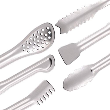 HINMAY Mini Appetizer Tongs Set - 6-Inch Serving Solution