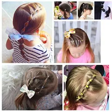 Baby Hair Ties for Girls - 200Pcs Small 1" Elastic Toddler Hair Ties Ponytail Holders Hair Ties for ...