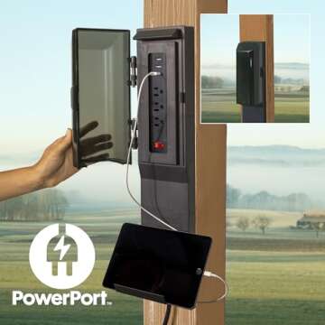 Backyard Discovery Arlington 12' x 10' Cedar Wood Outdoor Gazebo Pavilion with Hardtop Galvanized Steel Peak Roof, Snow Support, Wind Resistance, PowerPort, Shade for Garden, Patio, Deck, Entertaining