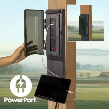 Backyard Discovery Arlington 12' x 10' Cedar Wood Outdoor Gazebo Pavilion with Hardtop Galvanized Steel Peak Roof, Snow Support, Wind Resistance, PowerPort, Shade for Garden, Patio, Deck, Entertaining