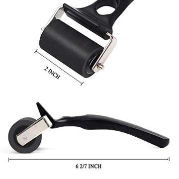 Falling in Art Rubber Roller Brayer for Crafting Excellence - Ink Roller Tool for Printmaking and Mo...