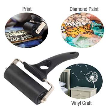 Falling in Art Crafting Rubber Roller Brayer Tool