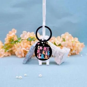 igvean Nurse Keychain Funny Nurses Day Gift for Women Birthday Christmas Graduation Gifts for Nurses Students Purse Wallet Keys Charm Prayer Inspirational Key Ring Nurses Practitioner Presents