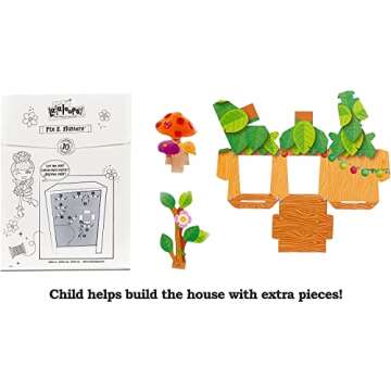 Lalaloopsy Doll- Pix E. Flutters & Pet Firefly, 13" Fairy Doll with Florescent Yellow Hair, Pink Outfit & Accessories, Reusable House Playset- Gifts for Kids, Toys for Girls Ages 3 4 5+ to 103 Years