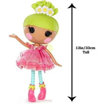 Lalaloopsy Doll- Pix E. Flutters & Pet Firefly, 13" Fairy Doll with Florescent Yellow Hair, Pink Outfit & Accessories, Reusable House Playset- Gifts for Kids, Toys for Girls Ages 3 4 5+ to 103 Years