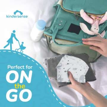 KinderSense® Disposable Baby Bibs for Easy Feeding