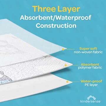 KinderSense® Disposable Baby Bibs for Easy Feeding