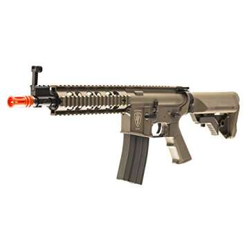 Elite Force M4 AEG Automatic 6mm BB Rifle Airsoft Gun, CQB, FDE