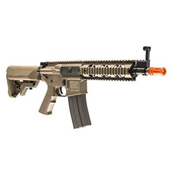 Elite Force M4 AEG Automatic 6mm BB Rifle Airsoft Gun, CQB, FDE