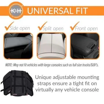 K&H Pet Products Center Console Dog Car Seat for Small Dogs & Cats, Secure Armrest Booster Pet Carrier with Safety Tether, Zippered Enclosure, 2 Pockets, Washable Plush Pad, for Pets Under 12 lbs.