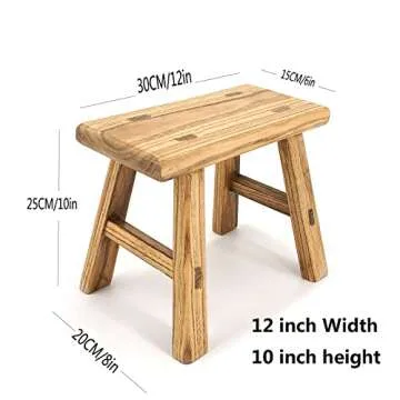 Solid Wood Handmade Stool - Sturdy, Elegant, Versatile