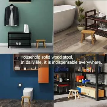 Solid Wood Handmade Stool - Sturdy, Elegant, Versatile