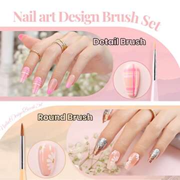 Beetles Nail Art Brushes Set for Home Manicure Creativity