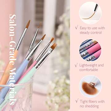 Beetles Nail Art Brushes Set for Home Manicure Creativity