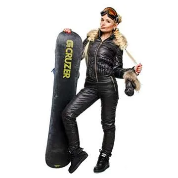 LAICIGO Women's One Pieces Ski Suits Jumpsuits Couple Ski Suit Coveralls Winter Outdoor Waterproof Snowsuits for Snow Sports