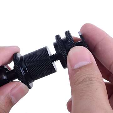 Neewer 11" Adjustable Articulating Magic Friction Arm + Large Super Crab Clamp Pliers Clip with 1/4" and 3/8" Thread for DSLR Camera Rig/ LCD Monitor/ LED Lights/ Flash Light