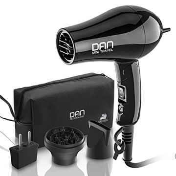 Dan Technology Compact Hair Dryer for Effortless Travel Styling