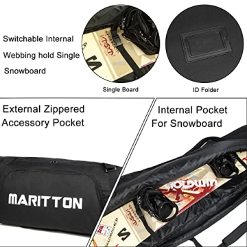 Affordable MARITTON Padded Snowboard Bag for Travel