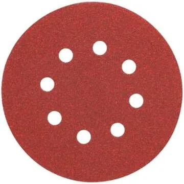 DEWALT DW4314 5-Inch 8 Hole 220 Grit Hook and Loop Random Orbit Sandpaper (25-Pack)