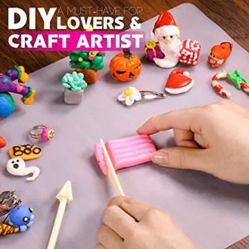 LEOBRO Silicone Mat, 3 PCS 15.7” x 11.7" Silicone Mats for Resin Molds, Play Dough Mat, Silicone Sheets Mat for Epoxy Resin, UV Resin, Nonstick Black Silicone Mat for Crafts, Silicone Molds, Clay