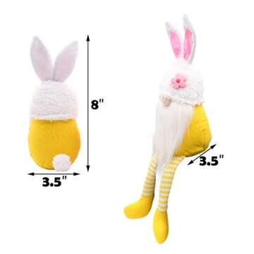 CiyvoLyeen Bunny Gnomes - Spring Easter Collectibles