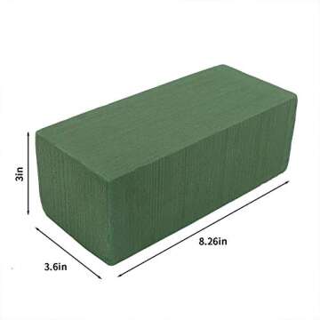 CCINEE Floral Foam Bricks,Florist Foam Green Blocks Supplies for Flower Arrangement DIY Craft,Pack o...
