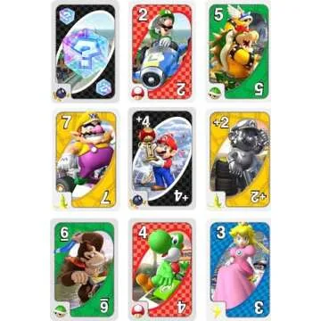 Mattel Games UNO Mario Kart Card Game for Kids, Adults, Families & Parties with Special Rule for 2 to 10 Players