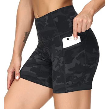THE GYM PEOPLE High Waist Yoga Shorts - Women’s Workout & Running Shorts