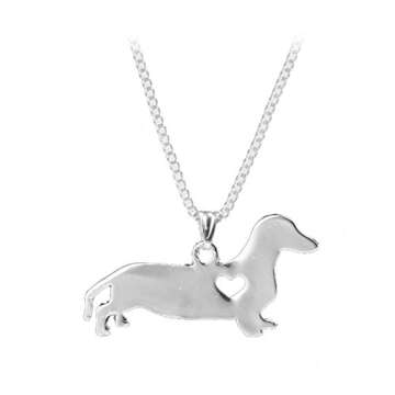 Zaasy Dachshund Necklace - Unique Silver Dog Jewelry for Pet Lovers