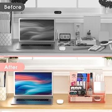 Rose Gold Desk Organizers & Accessories for Stylish Offices