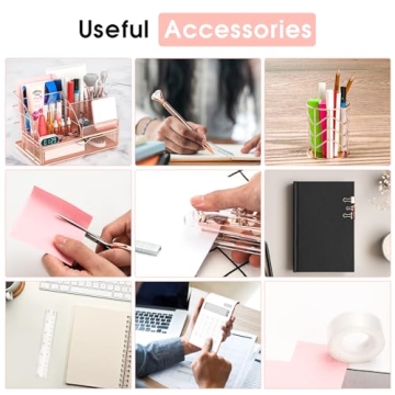 Rose Gold Desk Organizers & Accessories for Stylish Offices