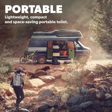 Dometic 976 Portable Toilet - Ideal for Camping and RVs