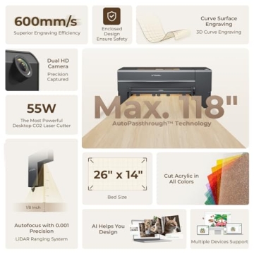 xTool P2 55W CO2 Laser Engraver Cutter for Creators