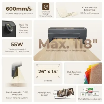 xTool P2 55W CO2 Laser Engraver Cutter for Creators