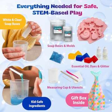 Pinwheel Crafts Complete Soap Making Kit for Kids