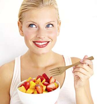 Bamboo Utensils | Bamboo Travel Utensils | Flatware Set | Knife, Fork, Spoon, Reusable Straws and Chopsticks | Camping Utensils Set | Portable Utensils Set