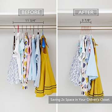 MIZGI Kids Velvet Hangers - Pack of 50 for Stylish Closets