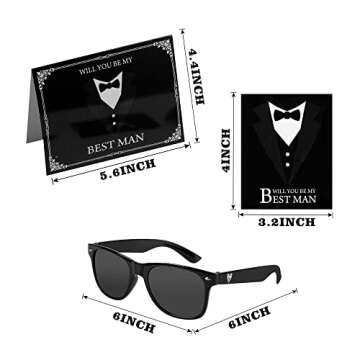 40 Pieces Groomsmen Proposal Box Set Ideal for Weddings