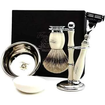 Haryali London Men’s Grooming Shaving Kit - Luxurious Ivory Set