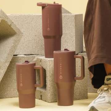 HydroJug Traveler Water Bottle with Flip Straw & Handle