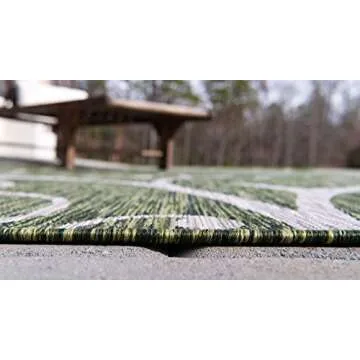 Stylish Unique Loom Outdoor Botanical Area Rug for All