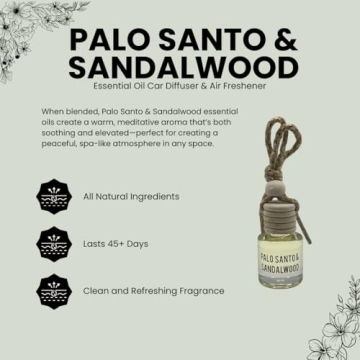 Palo Santo & Sandalwood Hanging Car Air Freshener