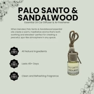 Palo Santo & Sandalwood Hanging Car Air Freshener