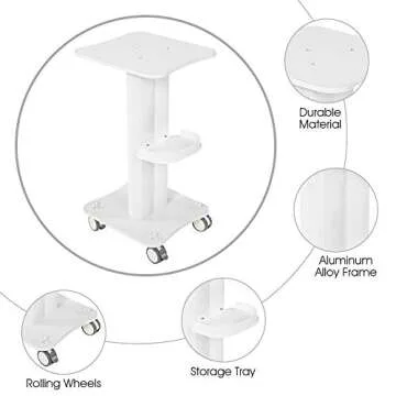 Hair Salon Trolley for Beauty Salon with 4 Wheels