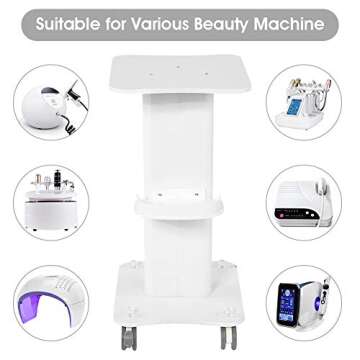 Hair Salon Trolley for Beauty Salon with 4 Wheels