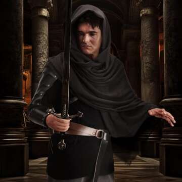 Leumoi Medieval Costume Set - 5 Pieces for Cosplay