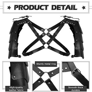 Leumoi Medieval Costume Set - 5 Pieces for Cosplay