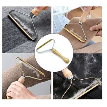 SUOXU Lint Remover Portable Pet Hair Remover,Reusable Lint Fabric Shaver Carpet Roller Scraper,for Carpet,Fabric Sofas,Beds, Furniture,Clothes Cat Dog Hair Removal Cleaning Professional Tools