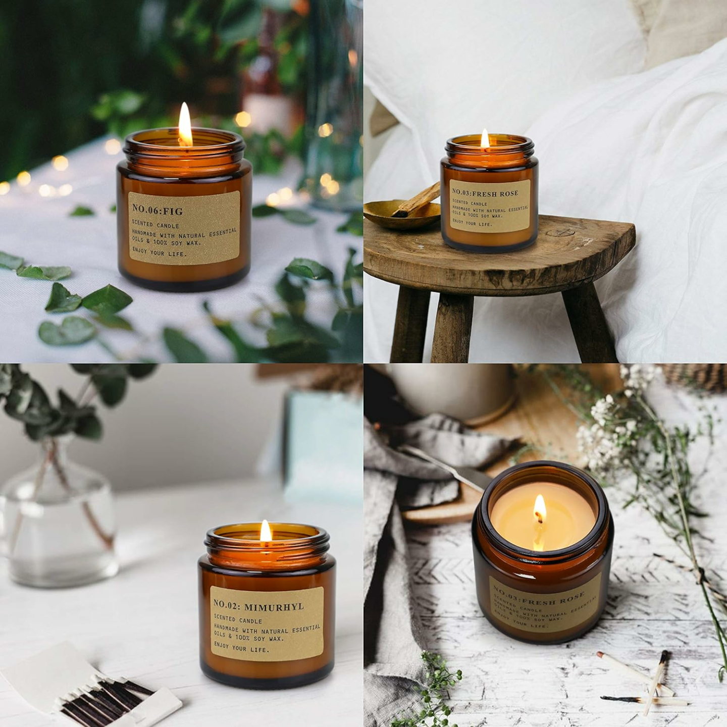 Scented Candle Gift Set for Women - 6 Pack